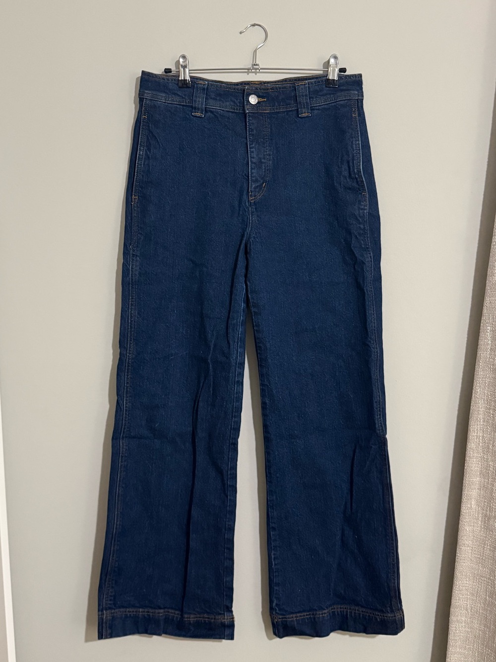 Loft Wide Leg Dark Wash Blue Jeans